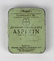 1M321 Antik gyógyszeres doboz ASPIRIN pléhdoboz
