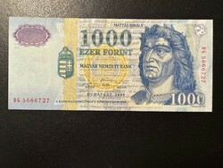 1000 forint 1998. "DG". EF+!! GYÖNYÖRŰ!! NAGYON RITKA!!