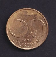 Austria 50 groschen 1991