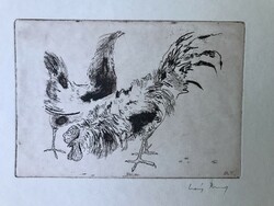 Flame Rudolph Rooster Etching !!!