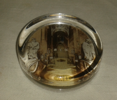 Róma Scala Santa ( szent lépcső ) asztali üveg dísz