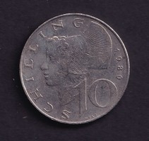 Austria 10 schillings 1980