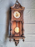 Viennese baroque wall pendulum clock in good condition