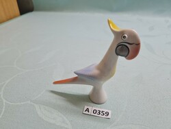 A0359 Hollóházi art deco papagáj 13,5 cm