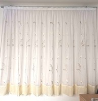 Vintige style, embroidered curtain, ready to sew, new