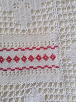 Crocheted, peasant tablecloth / large size