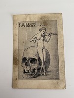 Akt ex libris skull
