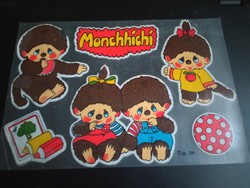 Retró Monchhichi matrica az 1980-as évekből