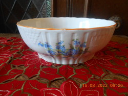 Antique Zsolnay forget-me-not patty plate