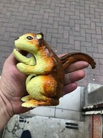 Nutcracker squirrel, made of metal, hand painted, height 14 cm, working