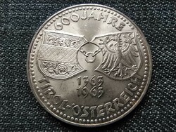 Austria 600 years old Tyrol beautiful .900 Silver 50 schilling 1963 (id23117)