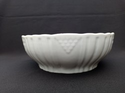 Zsolnay Hungária porcelán fehér pogácsás tál