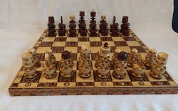 Nice condition chess set with board