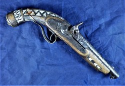 Front-loading flintlock pistol, North Africa, ca. 1870!!!