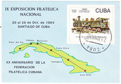 Kuba emlékbélyeg blokk 1984