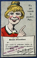 Antique grotesque humorous graphic postcard