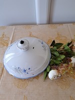 Antique porcelain soup bowl lid (damaged)