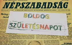 1987 október 16  /  NÉPSZABADSÁG  /  Ajándékba :-) Eredeti újság Ssz.:  19820