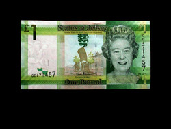 Unc - 1 pound - jersey - islands - 2010 (with the image of Elizabeth II!) Read!