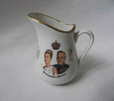 French gold-plated milk spout, cream spout (Monaco ducal couple)