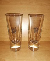 UNICUM ZWACK üveg pohár párban - 14,5 cm magas (0-4)