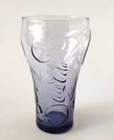 Purple glass coca cola glass for collection