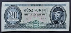 Ritka! 20 Forint 1975, alacsony, "C 003"-as sorozat, VF+