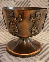 Retro copper goblet, industrial art cup (m4114)