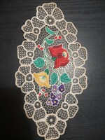 Kalocsa patterned tablecloth, 37.5 x 18 cm, handmade