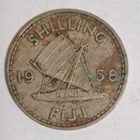 1958. FIJI FIDZSI SZIGETEK 1 SHILLING (625)