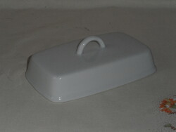 White porcelain butter container lid, roof