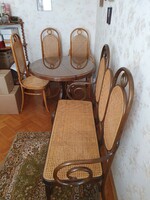 Thonett - rattan ebédlőgarnítúra