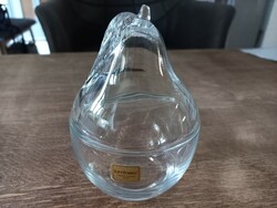Luminarc pear-shaped glass holder with lid
