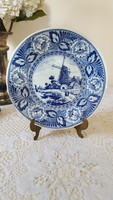 Régi,holland Boch Delfts dísztányér,falidísz