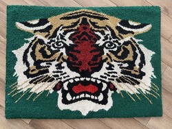 Beautiful handmade antique tiger suba tapestry rug