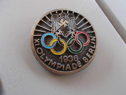 Olimpia Berlin 1936,jelvény 4 cm