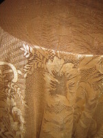 Beautiful antique gold color floral curtain new