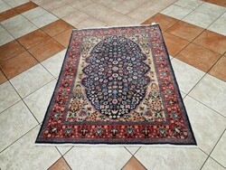 Original Herke hand-knotted 111x153 cm wool Persian carpet bfz454