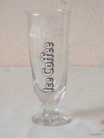 Ice coffee stemmed glass cup ( douwe egberts )
