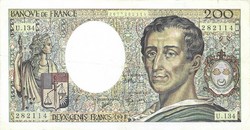 200 frank francs 1992 Franciaország .