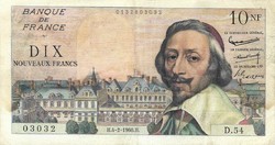 10 French francs 1960 France