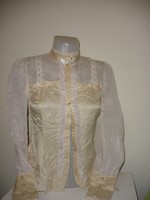Silk blend casual blouse