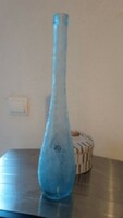Very nice thick decorative glass vase marked