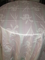 Beautiful pink lily damask tablecloth