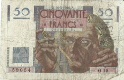 50 French francs 1946 France