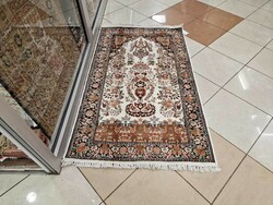 Kashmir silk 92x160cm hand-knotted Persian rug bfz460