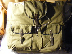 Retro katonai hátizsák kivehető PVC béléssel