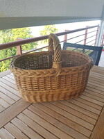 Market wicker basket from an old farmhouse