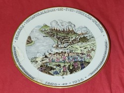 Herend plate commemorating the recapture of Budapest is rare