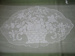 Hand crochet lace tablecloth